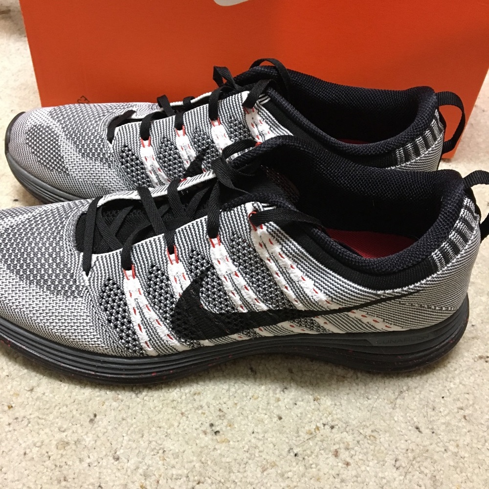 Nike Flyknit Lunar One White/Red/Black